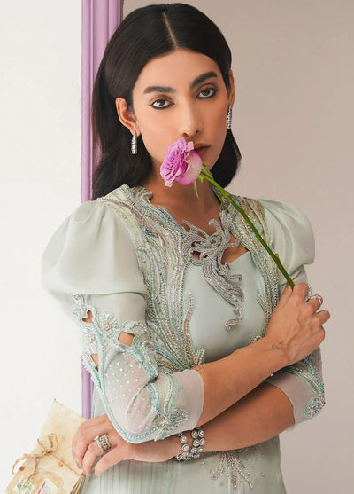 Jamnii Pret Embroidered Tissue Silk 2 Piece Suit Noor E Hayat