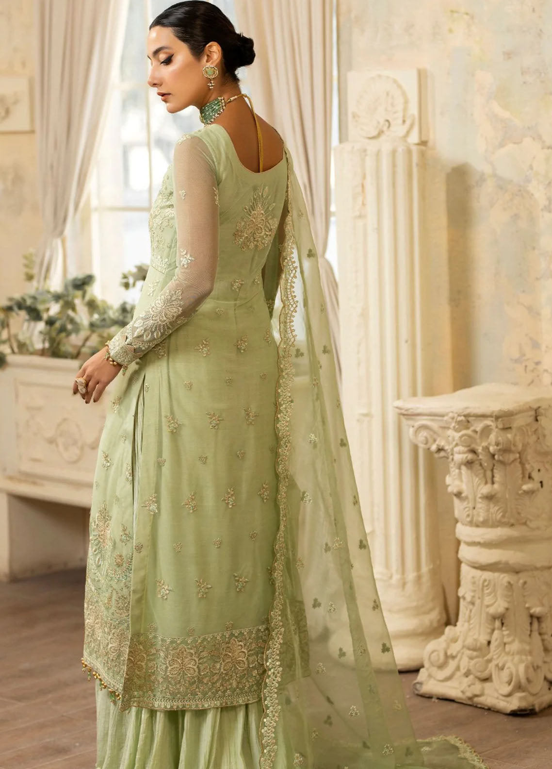 Mohagni Pret Embroidered Net 3 Piece Suit MGL-06 KIARA