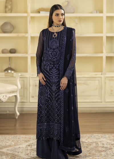 Mohagni Pret Embroidered Chiffon 3 Piece Suit MGL-15 NYLA