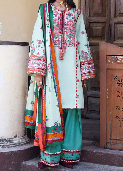 Jugnu by Hussain Rehar Embroidered Lawn Suit Unstitched 3 Piece HRR25JS D-01 Rupal