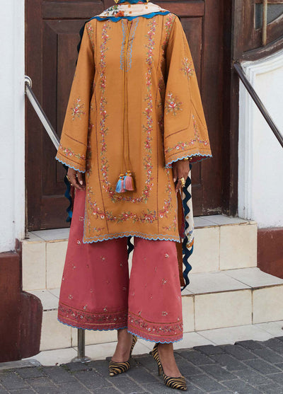 Jugnu by Hussain Rehar Embroidered Lawn Suit Unstitched 3 Piece HRR25JS D-02 Nal