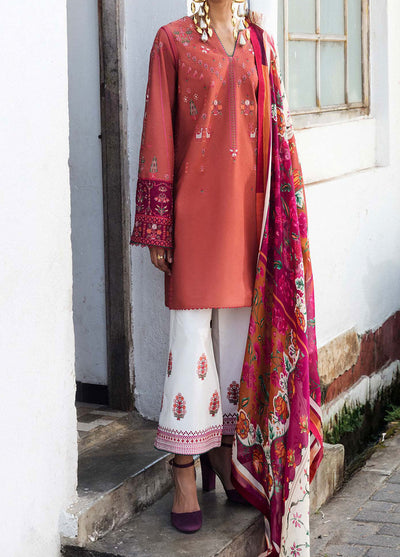 Jugnu by Hussain Rehar Embroidered Lawn Suit Unstitched 3 Piece HRR25JS D-07 Panjnad