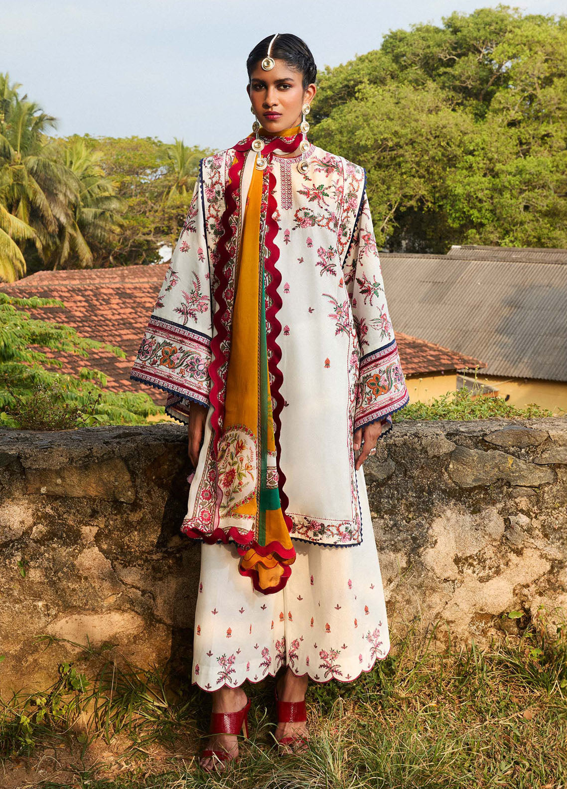 Jugnu by Hussain Rehar Embroidered Lawn Suit Unstitched 3 Piece HRR25JS D-09 Tibet