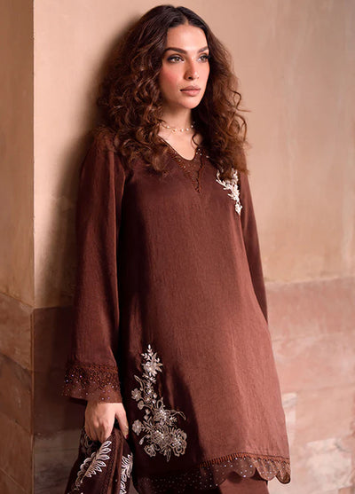 Kahani By Fozia Khalid Pret Embroidered Raw Silk 3 Piece Suit Raniya