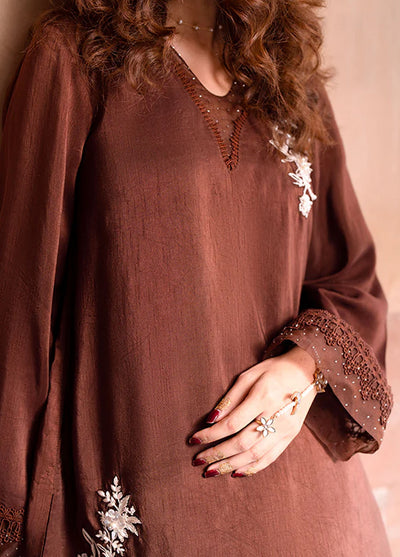 Kahani By Fozia Khalid Pret Embroidered Raw Silk 3 Piece Suit Raniya