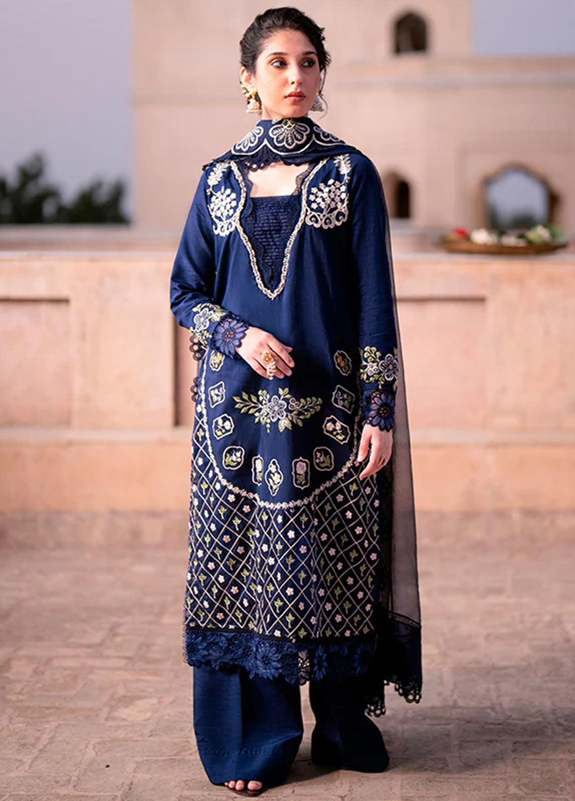 Kahani By Fozia Khalid Pret Embroidered Raw Silk 3 Piece Suit Rukhsana