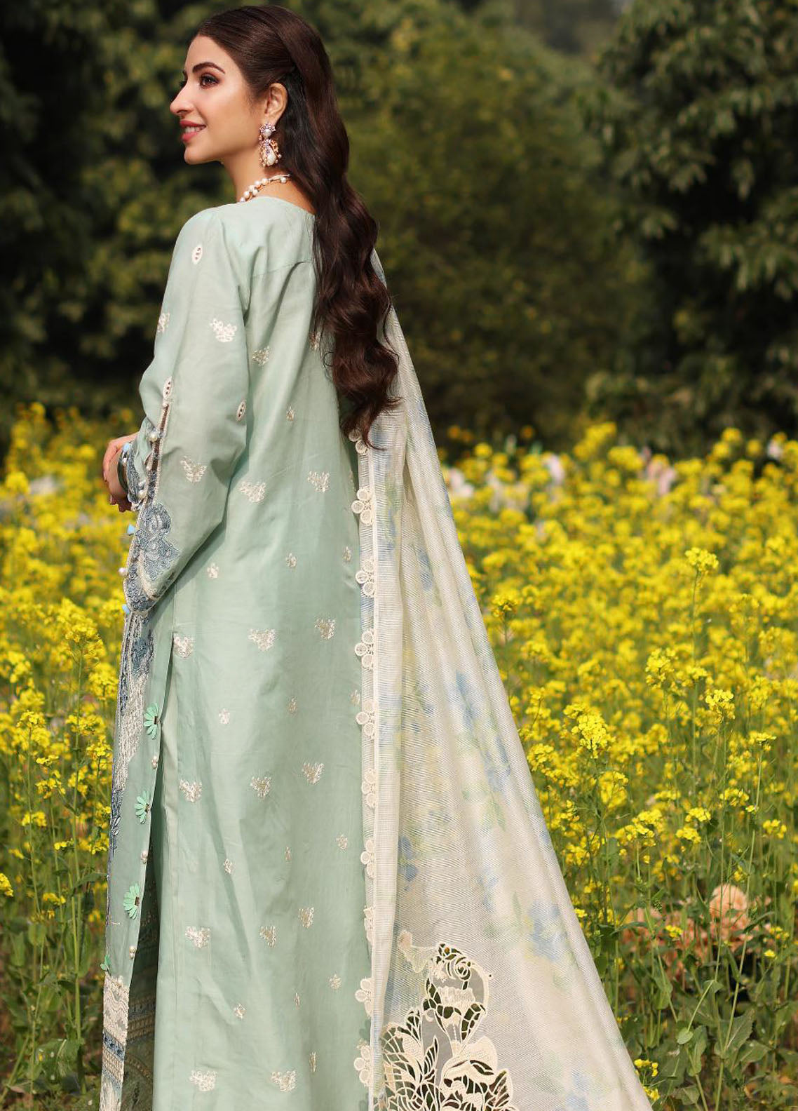 Kahf Festive Luxury Lawn Collection 2024 KFL-01 Tabir