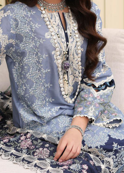 Kahf Festive Luxury Lawn Collection 2024 KFL-04 Kinza