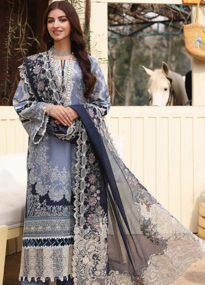 Kahf Festive Luxury Lawn Collection 2024 KFL-04 Kinza