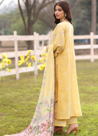 Kahf Festive Luxury Lawn Collection 2024 KFL-05 Sahar