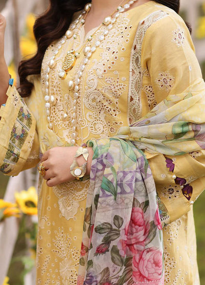 Kahf Festive Luxury Lawn Collection 2024 KFL-05 Sahar