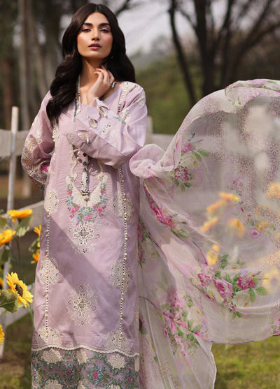 Kahf Festive Luxury Lawn Collection 2024 KFL-08 B Elaya