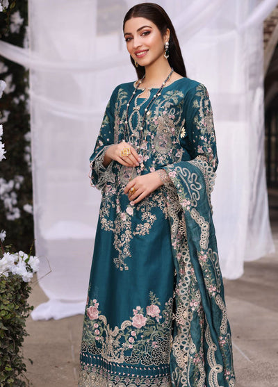 Kahf Festive Luxury Lawn Collection 2024 KFL-09 A Bano