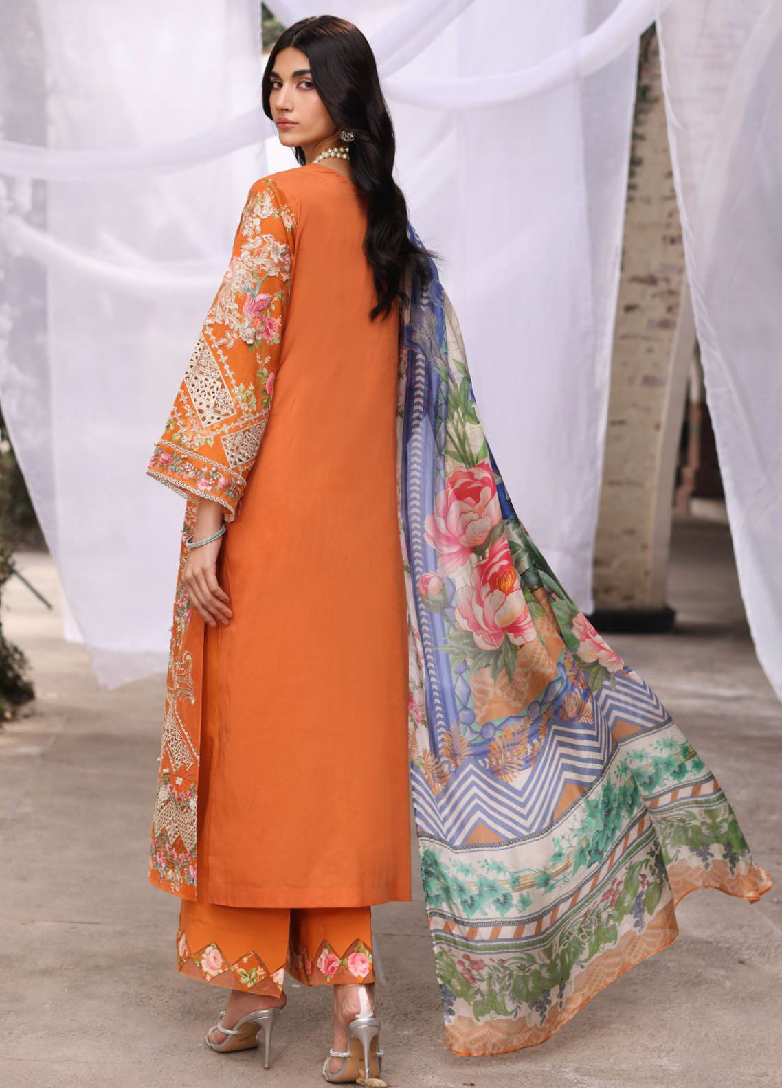 Kahf Festive Luxury Lawn Collection 2024 KFL-10 Maya