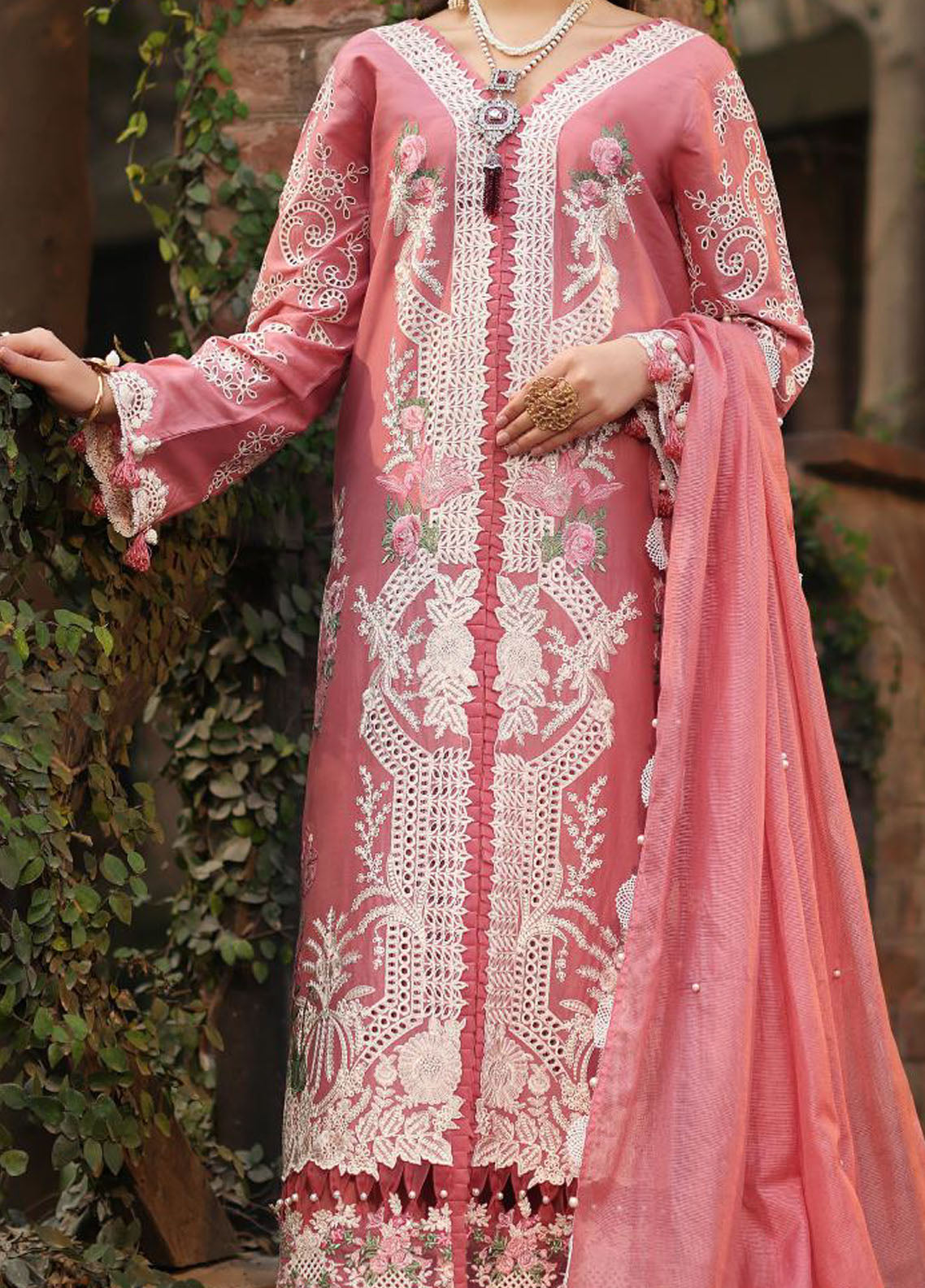 Kahf Festive Luxury Lawn Collection 2024 KFL-13 Zeb