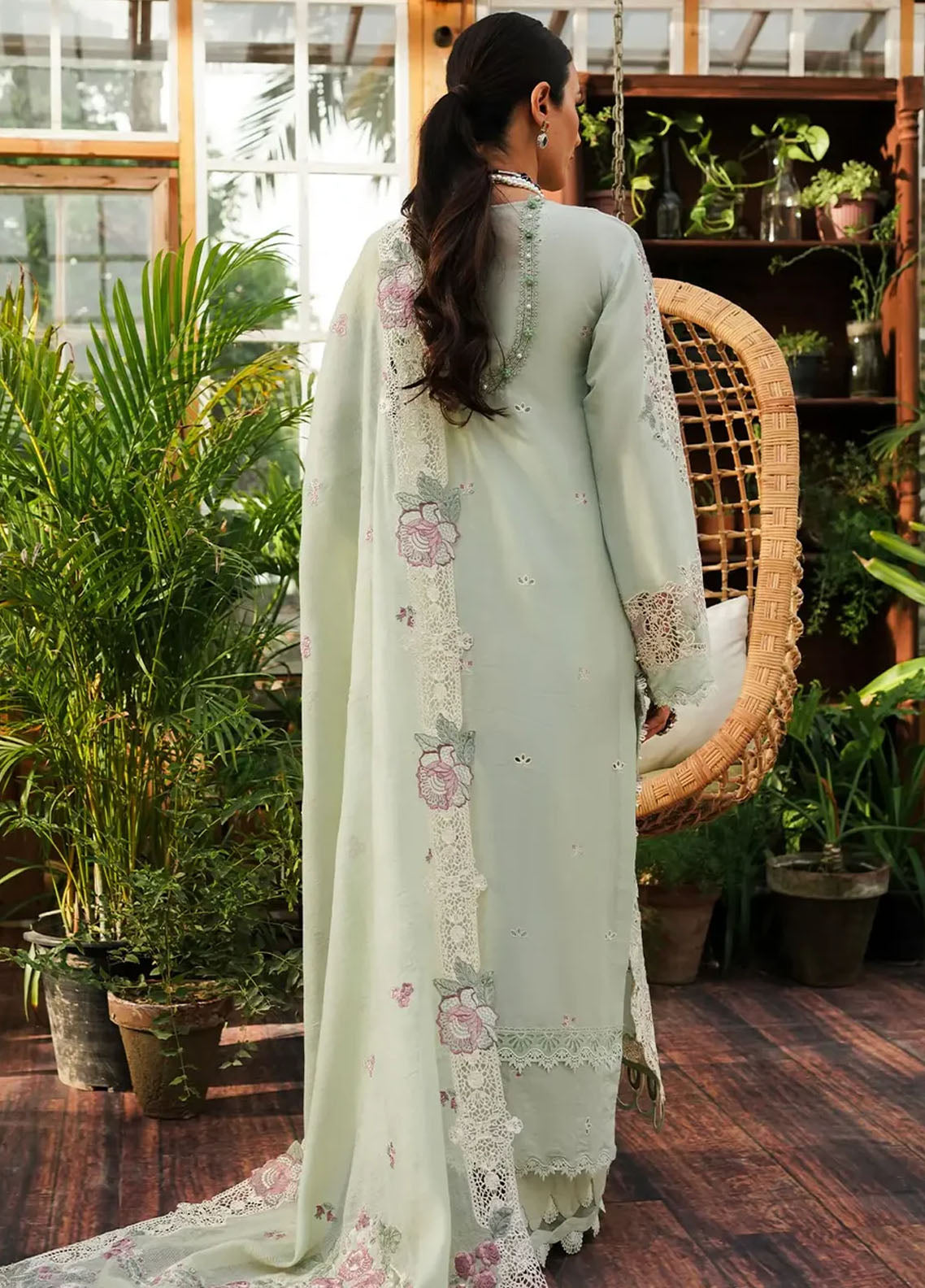 Kahf Premium Unstitched Luxury Lawn Collection 2024 KLE-1A