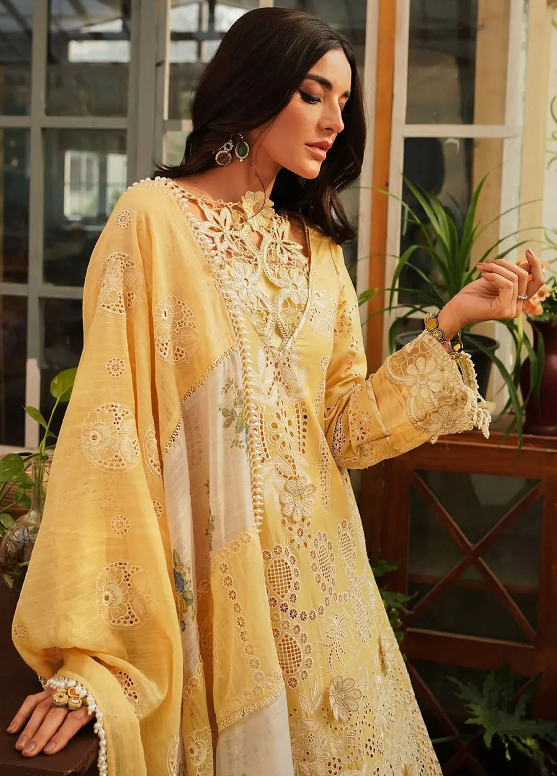 Kahf Premium Unstitched Luxury Lawn Collection 2024 KLE-2