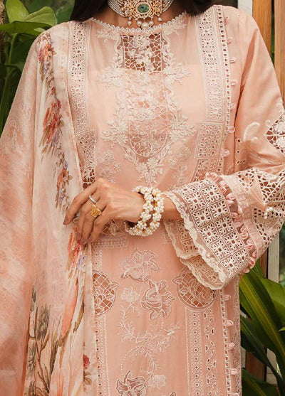 Kahf Premium Unstitched Luxury Lawn Collection 2024 KLE-3A