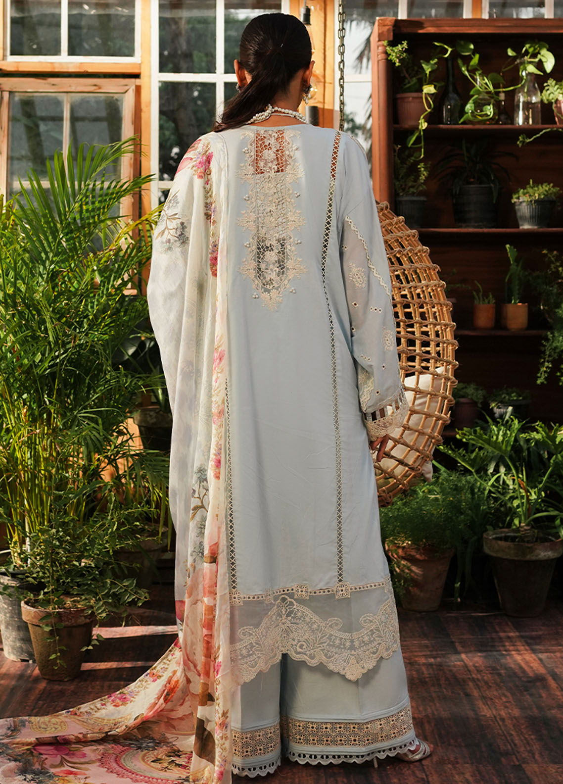 Kahf Premium Unstitched Luxury Lawn Collection 2024 KLE-3B