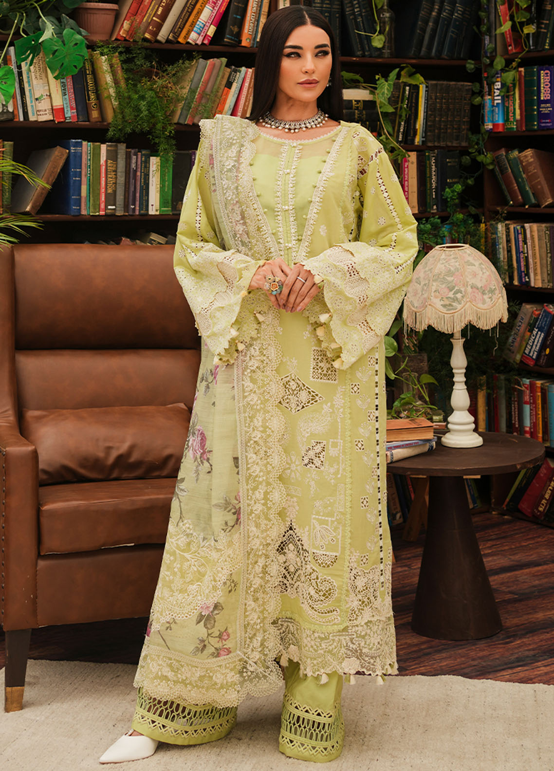 Kahf Premium Unstitched Luxury Lawn Collection 2024 KLE-5A