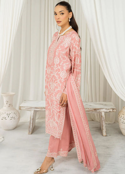 Muraad Pret Embroidered Raw Silk 3 Piece Suit Selia