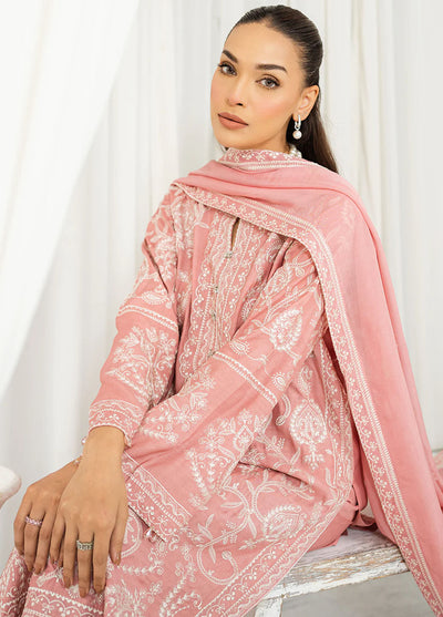 Muraad Pret Embroidered Raw Silk 3 Piece Suit Selia