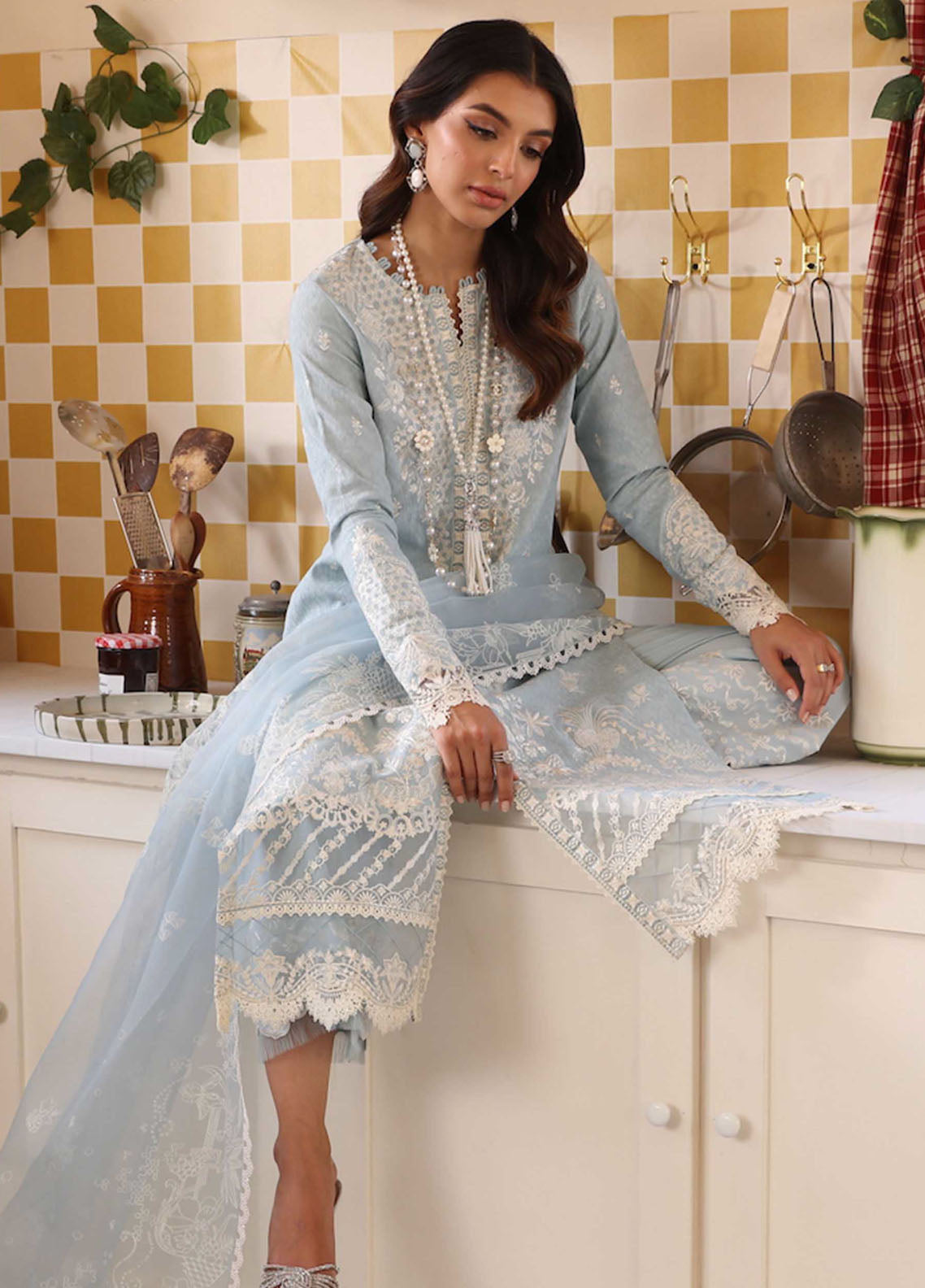 Kanwal Malik Pret Embroidered Jacquard 3 Piece Suit Sophie