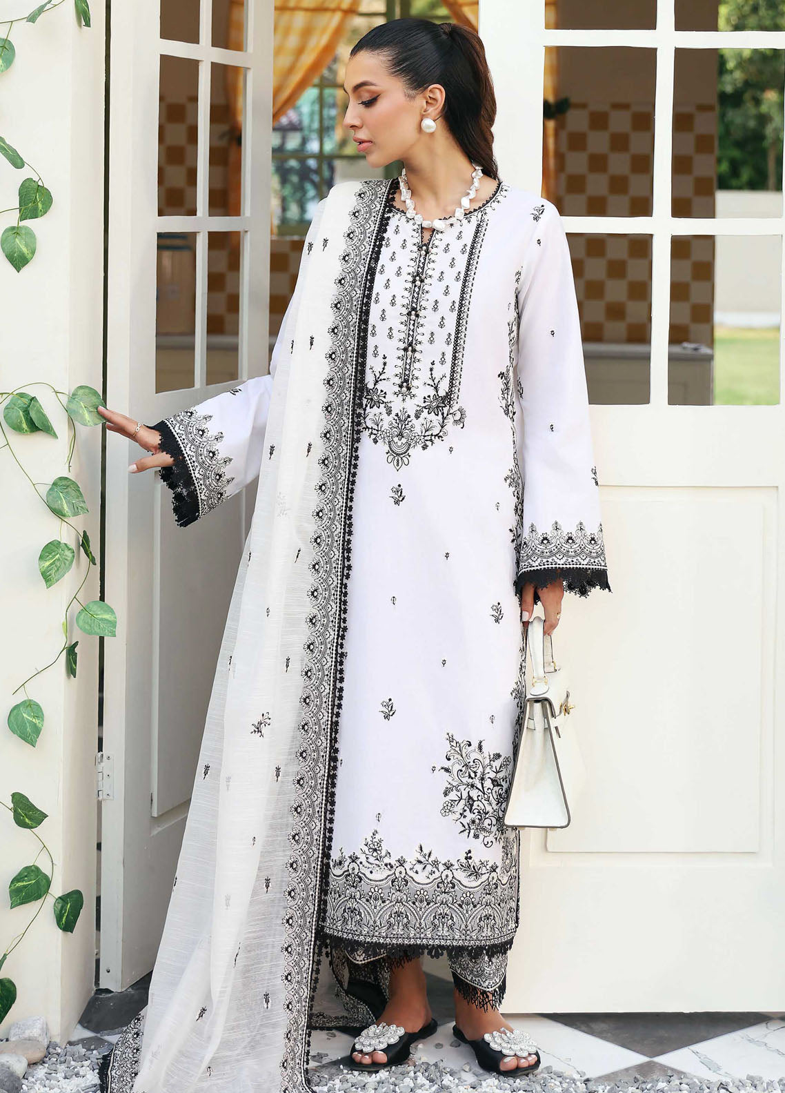 Kanwal Malik Pret Embroidered Lawn 3 Piece Suit Celine