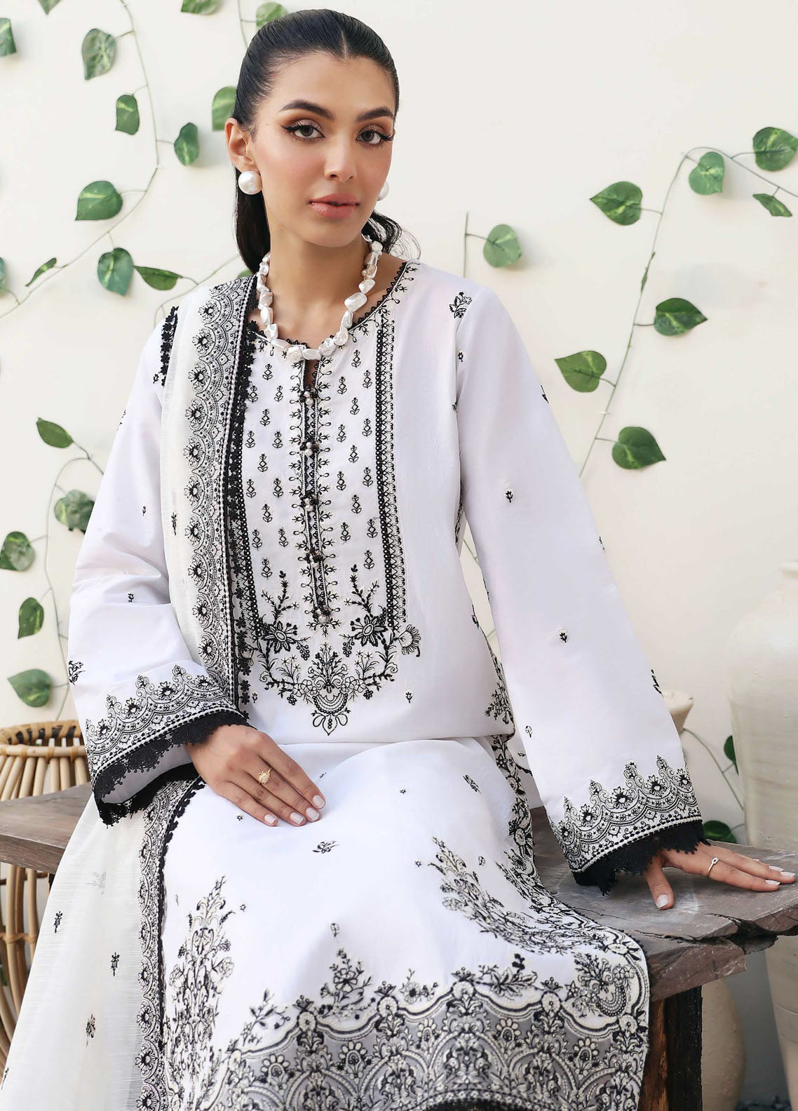 Kanwal Malik Pret Embroidered Lawn 3 Piece Suit Celine