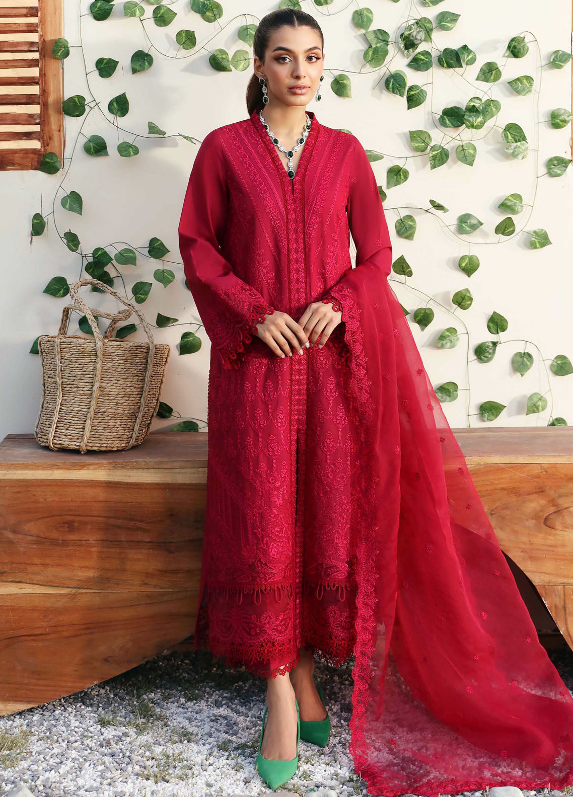 Kanwal Malik Pret Embroidered Lawn 3 Piece Suit Paula