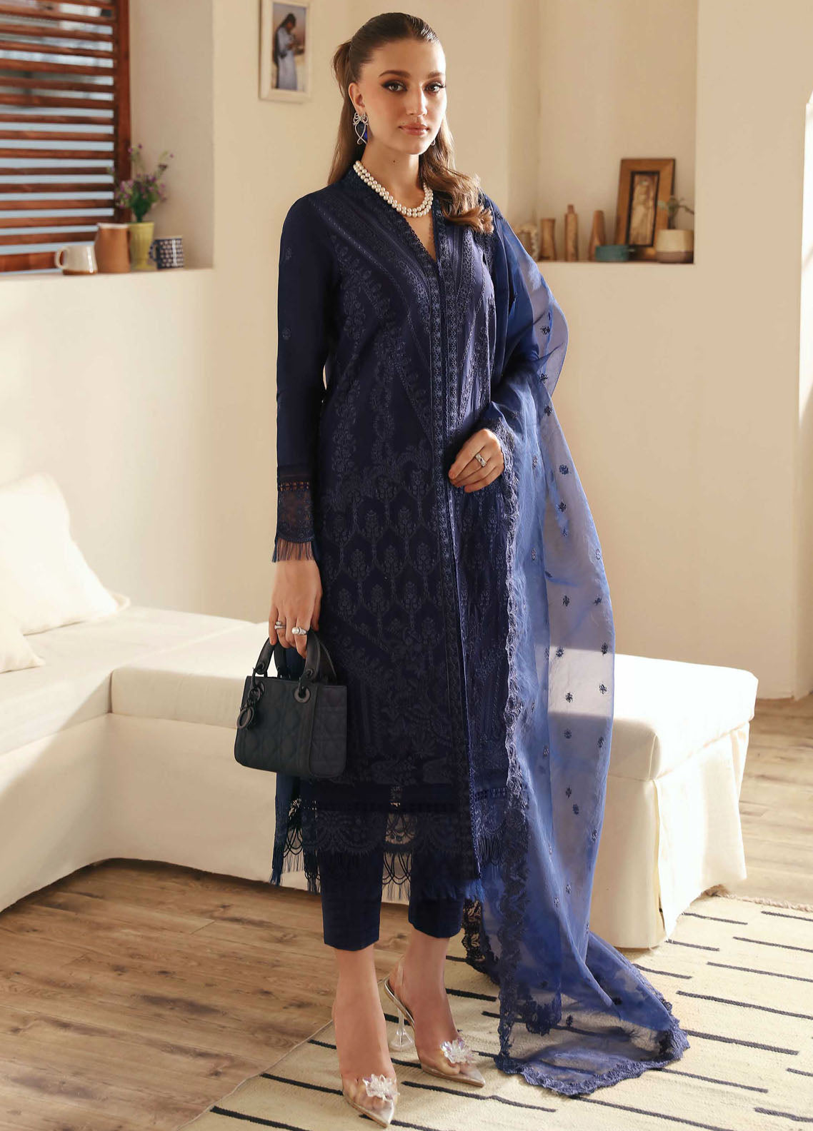 Kanwal Malik Pret Embroidered Lawn 3 Piece Suit Rachael