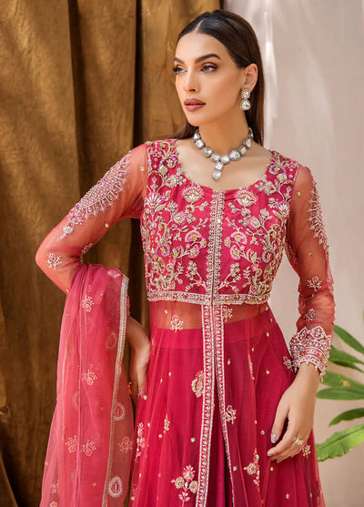 Malook By Shazia Ovais Pret Formal Net 3 Piece Suit MWE-004 Mahjabeen