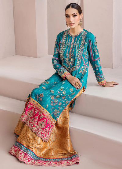 Malook By Shazia Ovais Pret Formal Silk 3 Piece Suit MWE-007 Zeenia