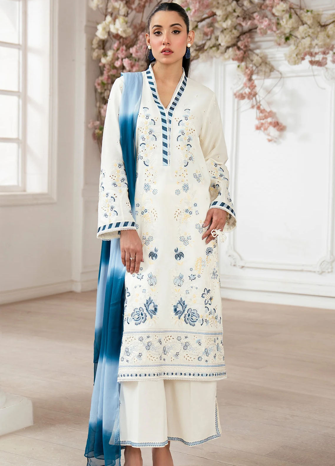 Kiana by Imrozia Pret Embroidered Lawn 2 Piece Suit SP-78 Gila