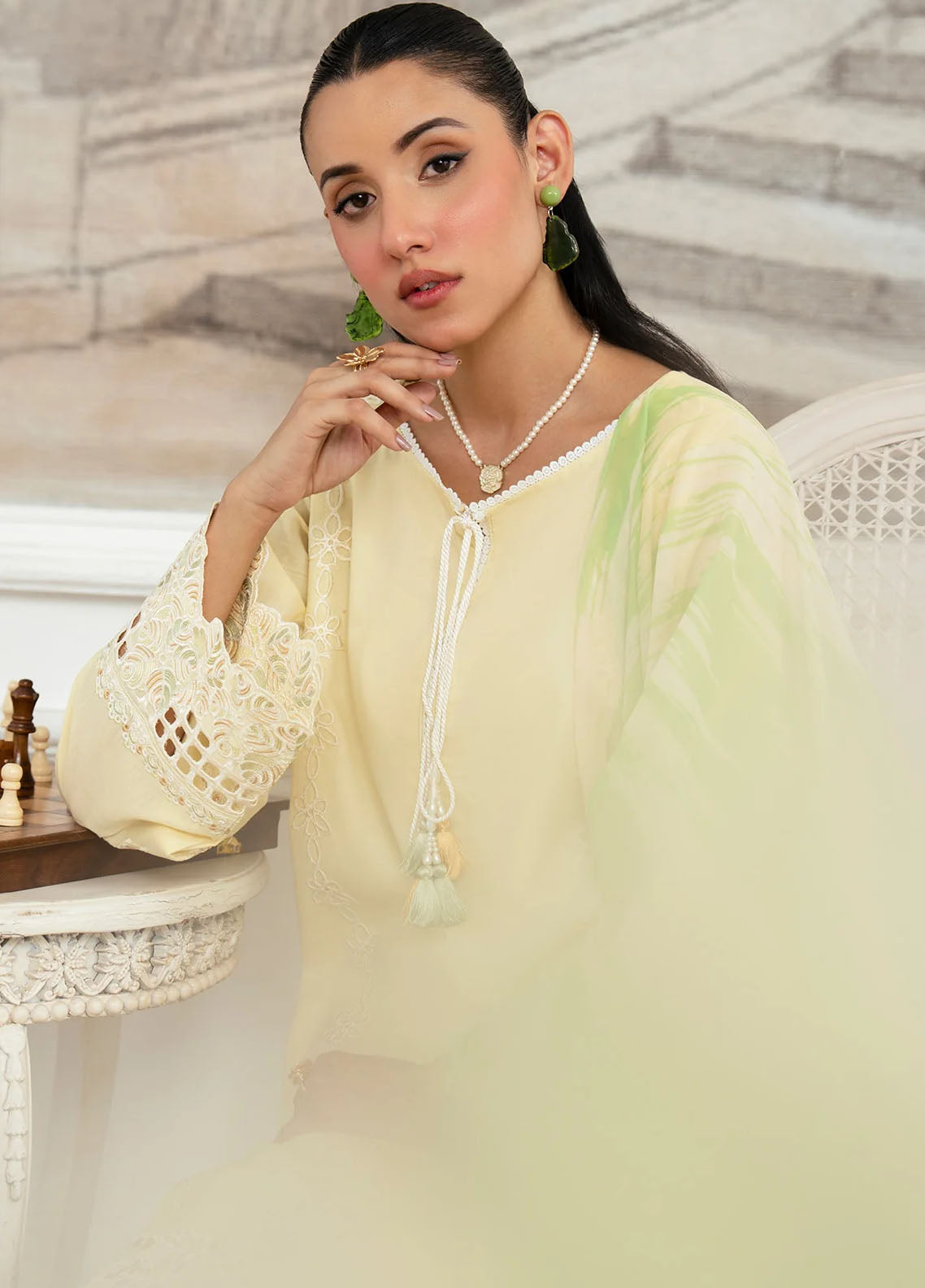 Kiana by Imrozia Pret Embroidered Lawn 2 Piece Suit SP-82 Emuna