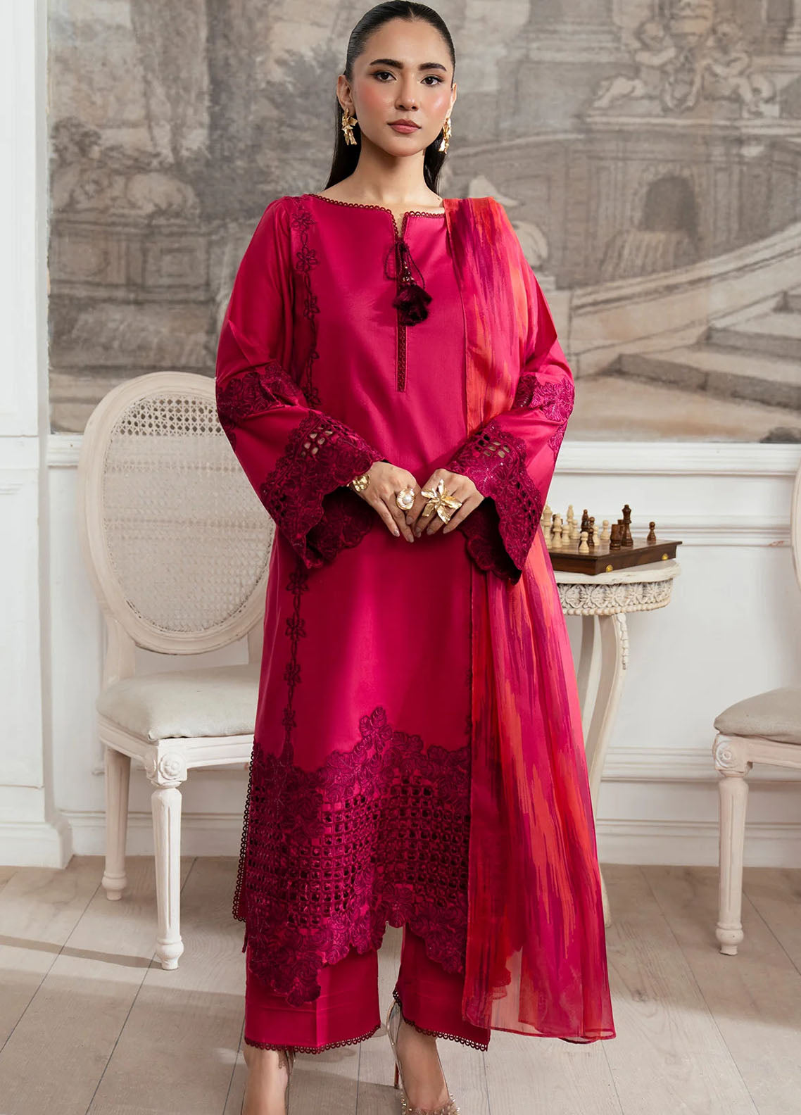 Kiana by Imrozia Pret Embroidered Lawn 2 Piece Suit SP-83 Renee