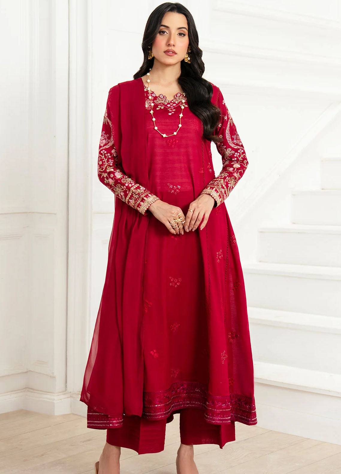 Kiana by Imrozia Pret Embroidered Lawn 2 Piece Suit SP-87 Levana