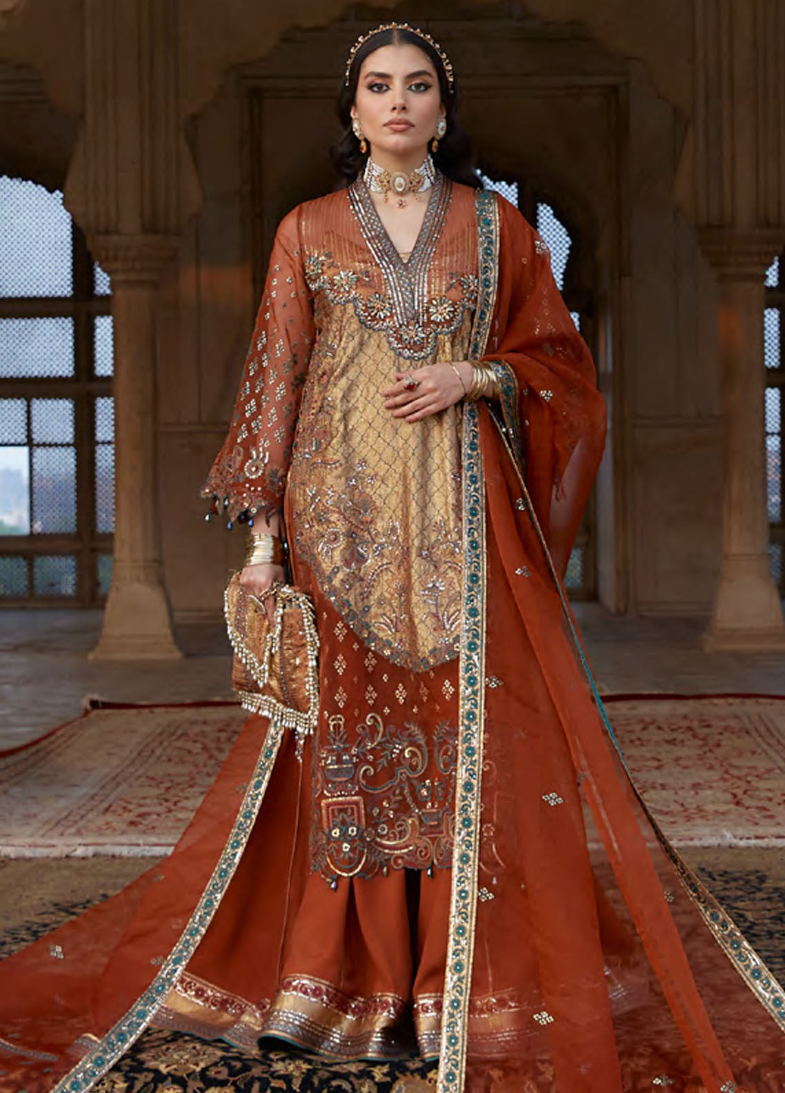 Laj By Lajwanti Unstitched Formal Winter Collection 2024 D-08 Shahrani