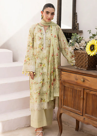 Lakhany Embroidered Lawn Suits Unstitched 3 Piece LSM25ES LG-AR-0159