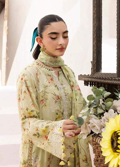 Lakhany Embroidered Lawn Suits Unstitched 3 Piece LSM25ES LG-AR-0159