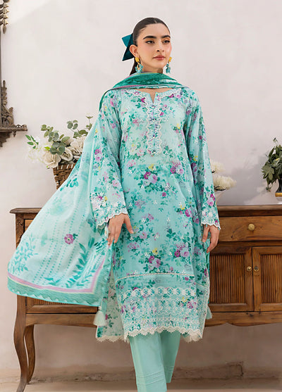 Lakhany Embroidered Lawn Suits Unstitched 3 Piece LSM25ES LG-RL-0203