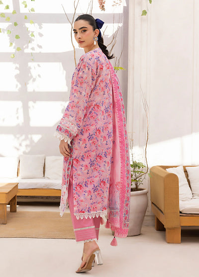 Lakhany Embroidered Lawn Suits Unstitched 3 Piece LSM25ES LG-AR-0158