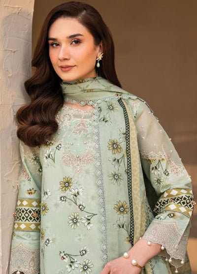 Levana by Alizeh Fashion Embroidered Lawn Suits Unstitched 3 Piece D-7027 Mintel