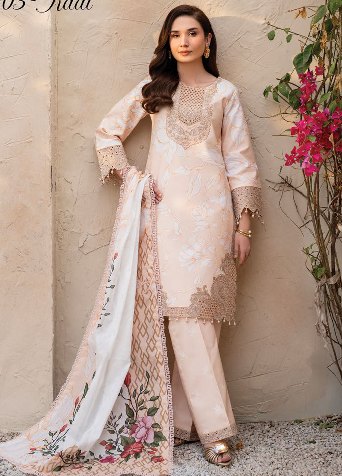 Levana by Alizeh Fashion Embroidered Lawn Suits Unstitched 3 Piece D-7023 Kaai