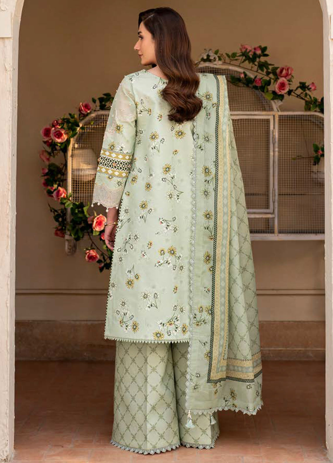 Levana by Alizeh Fashion Embroidered Lawn Suits Unstitched 3 Piece D-7027 Mintel