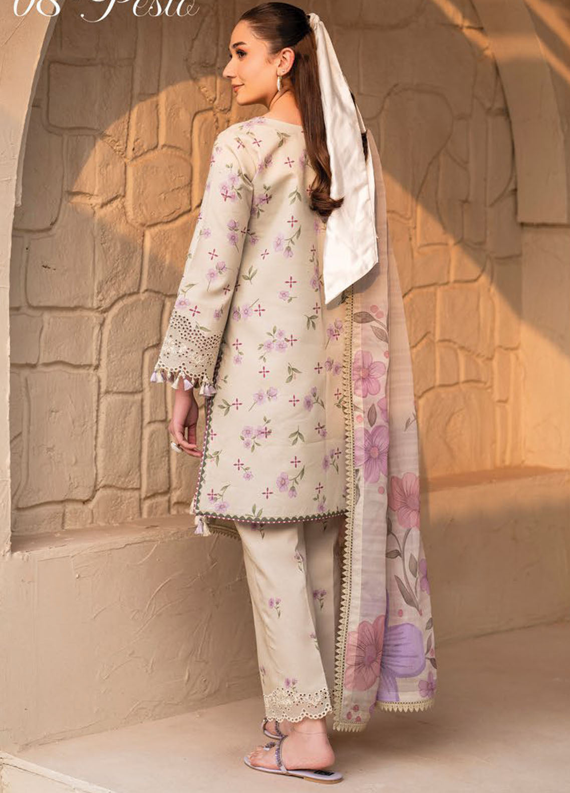 Levana by Alizeh Fashion Embroidered Lawn Suits Unstitched 3 Piece D-7028 Pesto