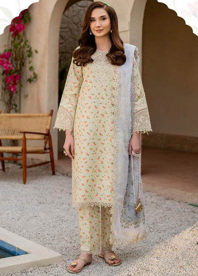 Levana by Alizeh Fashion Embroidered Lawn Suits Unstitched 3 Piece D-7025 Solara