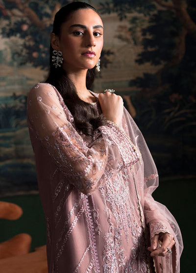 La Regina by Seraph Unstitched Chiffon Edit 2024 Vol-1 Azalea