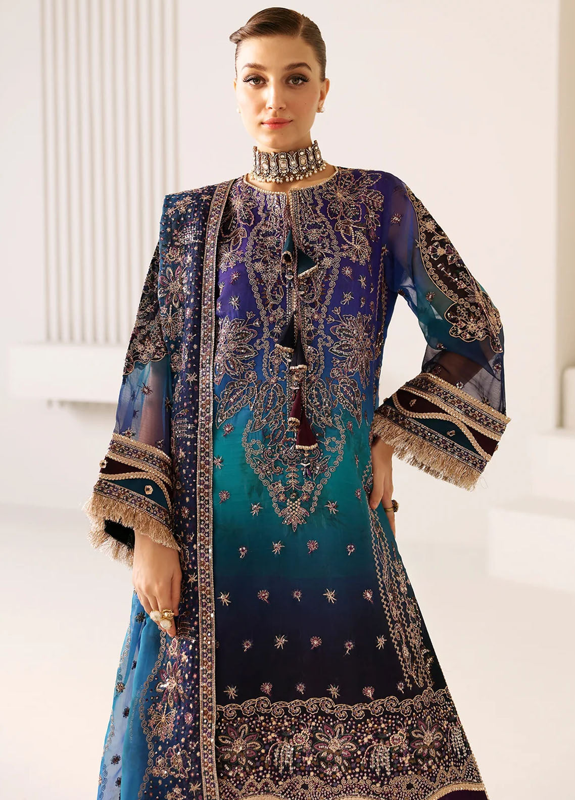 La Ruhe By Alizeh Fashion Unstitched Formals Collection 2024 2182 Oasis