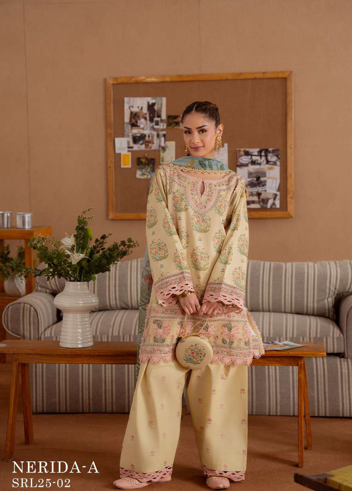 Laanem by Saira Rizwan Embroidered Lawn Suits Unstitched 3 Piece Nerida-A